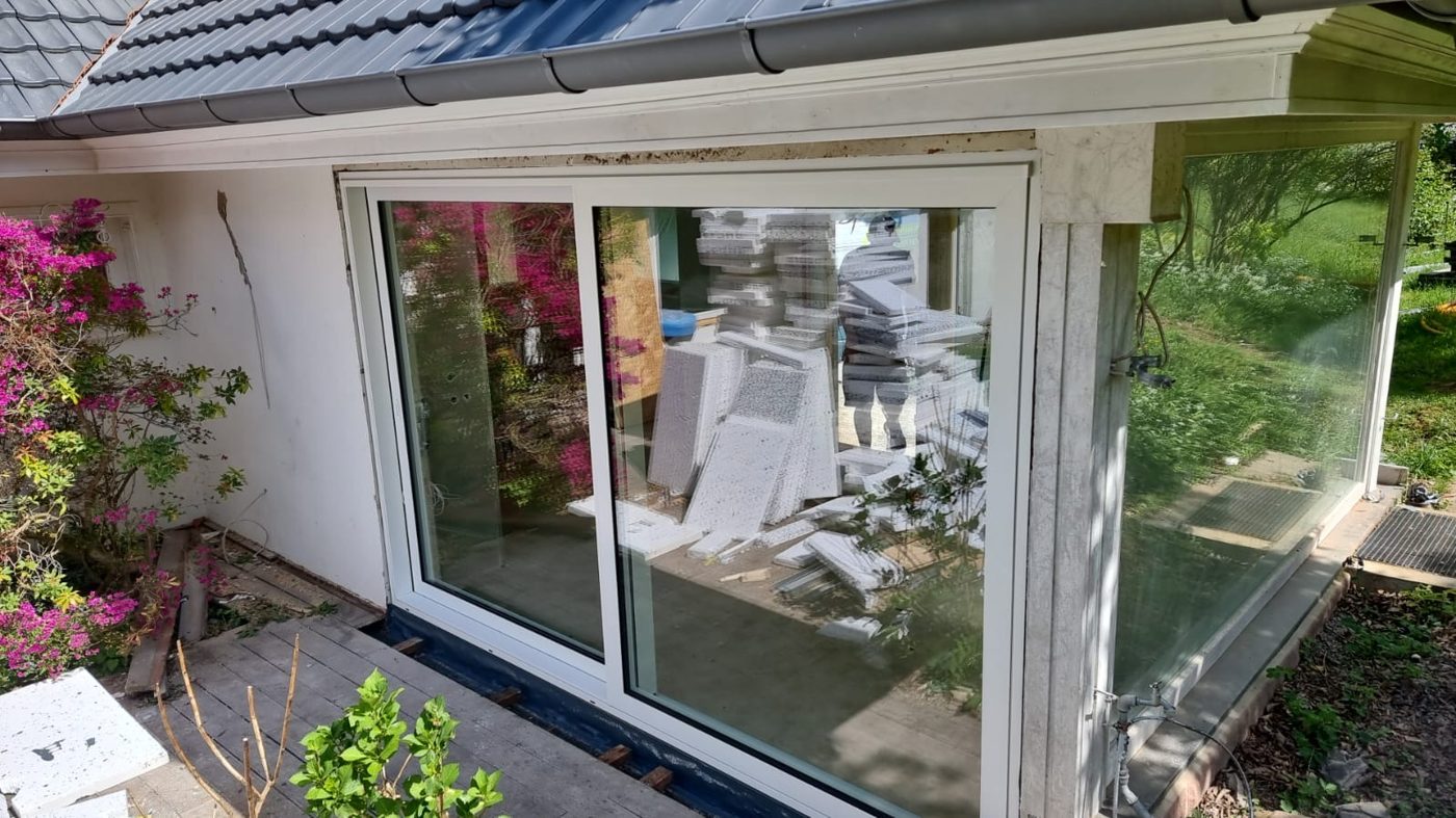 Wintergarten mit Schiebeelementen – WB Bauelemente Referenz